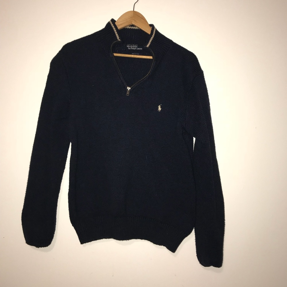ralph lauren polo quarter zips sweater